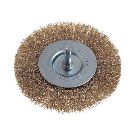 SPAZZOLA ACCIAIO CIRCOLARE + GAMBO PG - 475.00 MM 100 G.MM 6X25- 5 pezzi