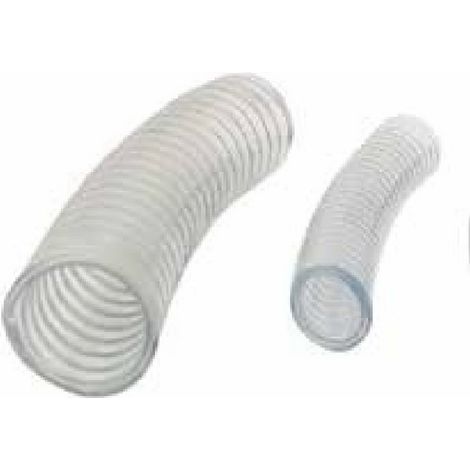 Manguera Pvc Transparente Con Espiral 32 mm  Ref 440033