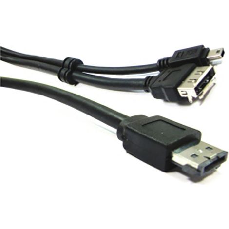 BeMatik - Câble USB ou eSATA + eSATAp (M/MiniUSB5pin-BM + eSATA-H) 3m (1/3)