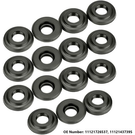 QORVA-Joint de couvercle de soupape de moteur, caoutchouc ACM noir 11121726537 résistant à l'huile de fuite pour le remplacement des accessoires de voiture E46 E39 E60 E65 E66 E53 E83