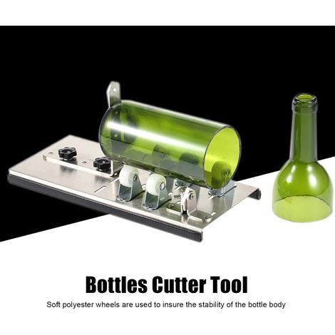 Coupe-bouteille en verre, coupe-bouteille à anneau, outil coupe-bouteille, coupe-bouteille de vin à faire soi-même, coupe-verre, coupe-verre à 5 roues. (1/5)