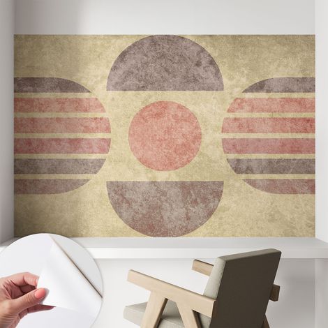 Carta da parati autoadesiva - impermeabile - murale da parete - decorazione murale - Forme geometriche 104x70 cm (1/5)