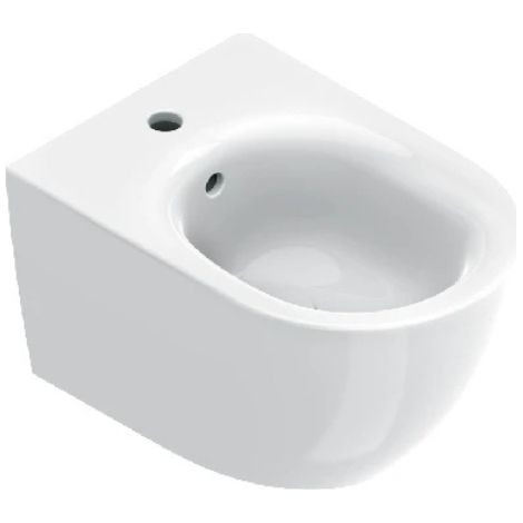 Bidet Sfera Sospeso 50x35 cm Monoforo Bianco Lucido Ceramica (1/2)