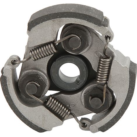 Ensemble d'embrayage renforcé en alliage d'aluminium (disque, pignon et ressort) adapté aux quads tout-terrain à deux temps. (1/5)