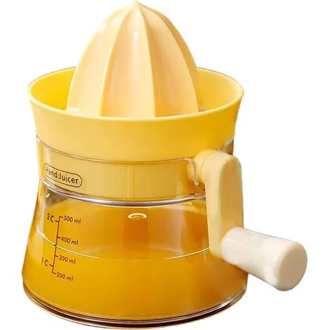 Presse-citron manuel, presse-agrumes amovible de 500 ml avec graduation, presse-oranges avec bec verseur pratique, appareil de cuisine pour la maison et la salle à manger. (1/4)