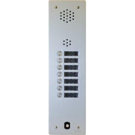 Plaque audio alu 7 bp 2VOICE complete URMET A83/107M