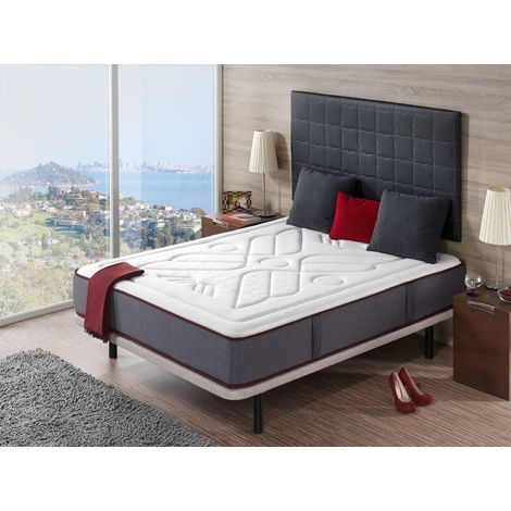 Materasso Molle insacchettate 90X200 ADELE SPRING, Alto 29CM, Molle indipendenti insacchettate e Memory Foam. Ortopedico (1/5)