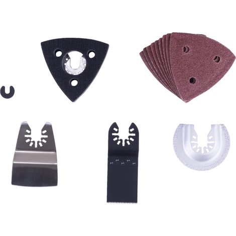 Scheppach Kit de 14 accessoires pour outil multifonction C-MT40-X - Polyvalent et pratique