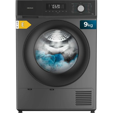 Cecotec Secadora de Ropa 9Kg Bomba de Calor Bolero Dresscode Dry 9330 Steel