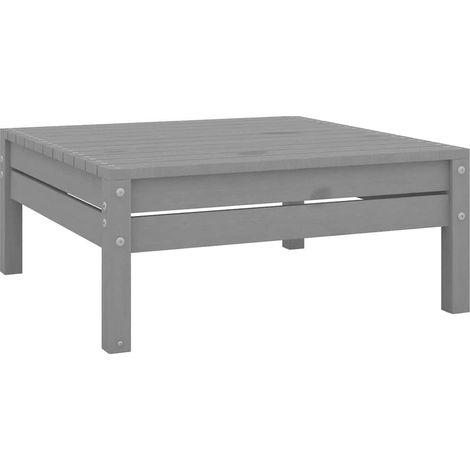 Canapé de jardin Canapé Repose-pied relax - Gris Bois de pin solide BV109777 - BonneVie (1/4)
