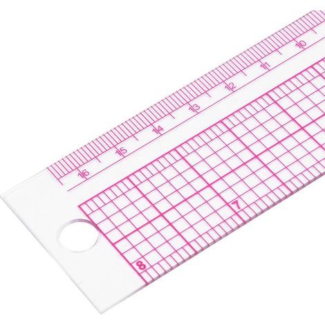 Règle de mesure de couture en plastique de forme carrée en L, outil d'artisanat de tailleur professionnel (5808)