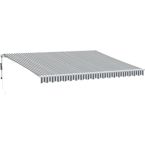 Maison Exclusive - Markise Automatisch Anthrazit & Weiß 450x350 c