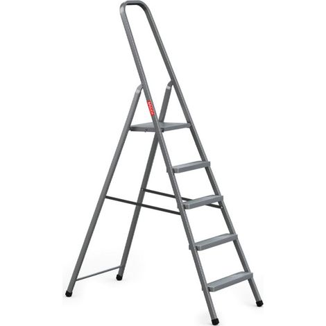 Échelle en Acier 5 Marches, Usage Domestique, Charge Maximale 125 kg (1/5)