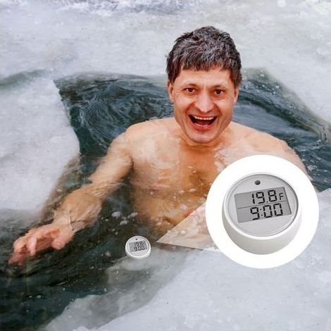 Thermomètres numériques étanches pour bain glacé, piscine et bain — thermomètres flottants précis pour eau froide, accessoires de bain glacé