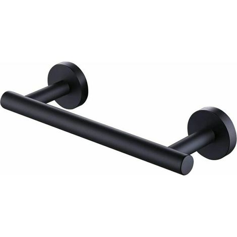 Green Mobility-Porte Serviette Salle de Bain Mural Porte Serviette 30cm Acier Inoxydable SUS304 Porte Serviette Noir Mat Noir (1/5)