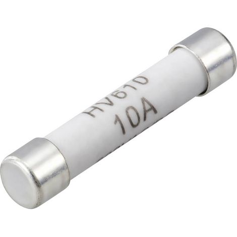 VOLTCRAFT VC 100er Fuse Fusibile per multimetri (Ø x L) 6.35 mm x 31.8 mm 10 A 600 V/AC, 600 V/DC Rapido Contenuto 1 pz