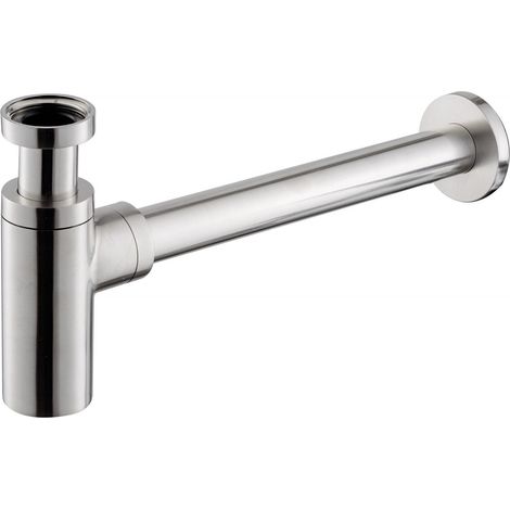 Sifone a Vista Lavabo in Acciaio Inox Satinato Nilo (1/2)