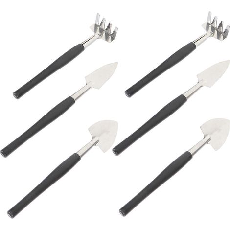 Outils de jardinage miniatures pour plantes succulentes et entretien du sol (6 pièces) (1/5)