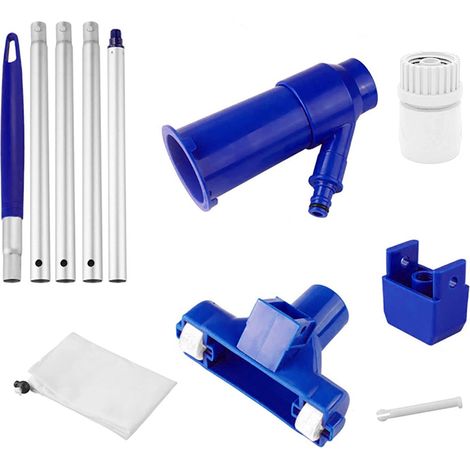 Pool Cleaner - Vacuum Suction Head - For Small Pools Spas Ponds Hot Tubs - ABS Material - 130 cm Pole Compatible - 400 g - Set Of 11 Pieces (1/5)
