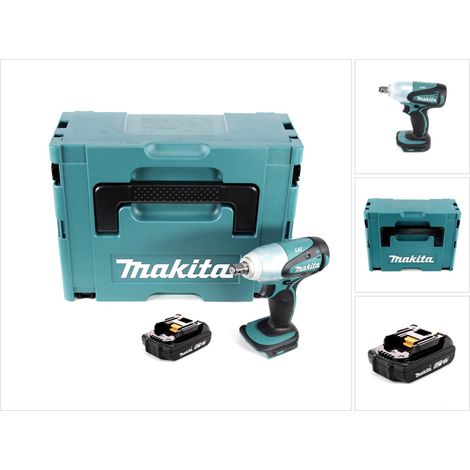 Makita DTW 251 A1J Llave de impacto sin cable 18 V 230 Nm 1/2" + 1x batería recargable 2,0 Ah + Makpac - sin cargador