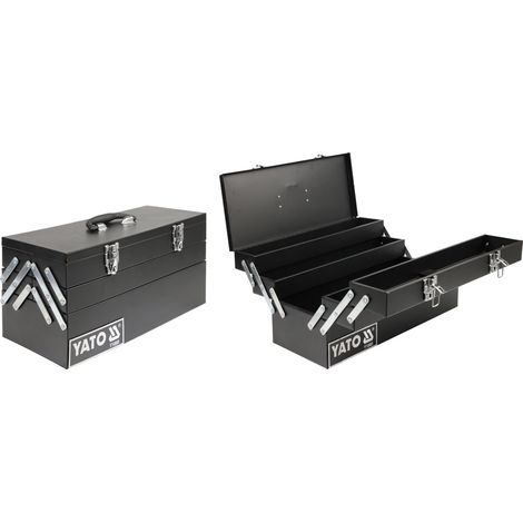 Yato YT-0885 pieza pequeña y caja de herramientas Metal Negro