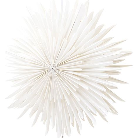 Sälen Weihnachtsstern mit Licht Papier Ø46 cm Pendelleuchte weiß.
