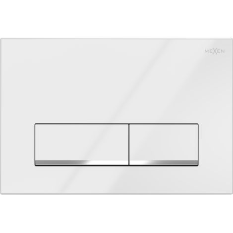 Bouton de chasse d'eau Mexen Fenix 12, blanc brillant - 601200 (1/4)