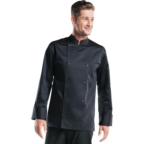 Veste de cuisine Chaud Devant Roma noire XL