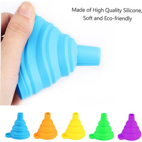 Accessoires pour imprimante 3D : entonnoir pliable en silicone, filtre à résine en acier inoxydable pour reverser la résine dans le flacon (compatible avec les imprimantes 3D ANYCUBIC Photon Sparkmake