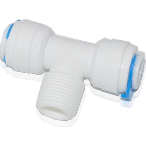Té de connexion rapide fileté 1/4" Tube 1/4" Tube 1/4"