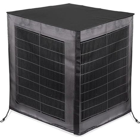 Housse de climatiseur, pièce de rechange en maille pour housse de climatiseur d'unité extérieure, maille complète et détachable, 9191100cm