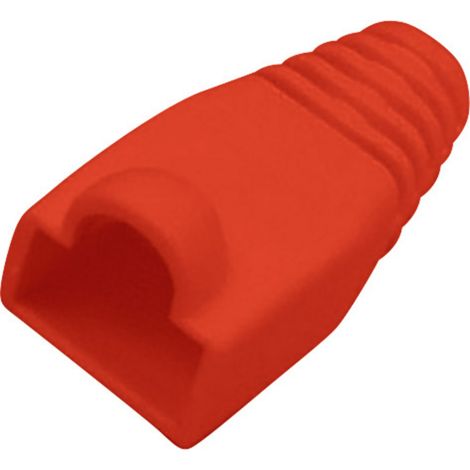 Passe-câble anti-pliage pour RJ45 mâle TRU COMPONENTS 1582604 RJ45 Protection anti-pliure rouge 1 pc