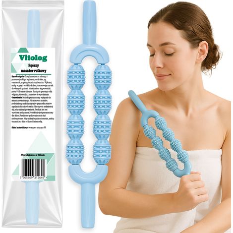 Masajeador de espalda, cuello, hombros, abdomen y piernas BC Roller para la celulitis.