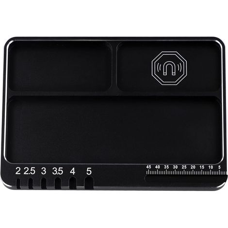 Plateau de Rangement Magnétique en Alliage D'Aluminium pour Voiture et Camion RC, Conteneur de Rangement pour Vis, Pièces Électroniques, Plateau de Rangement pour Vis (1/5)