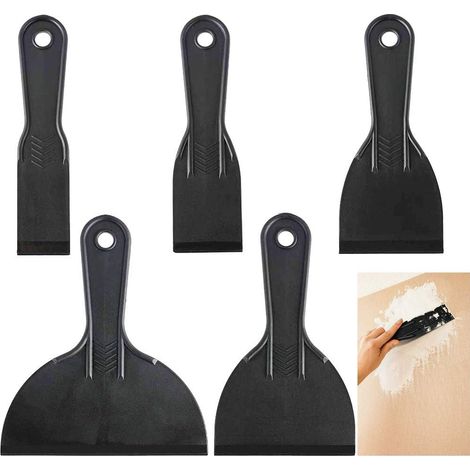 5Pcs Couteau à Mastic, Outil de Grattoir Flexible, Mur Couteau à Mastic Outil de Grattoir de Peinture(1.5/2/3/4/6inch) (1/5)