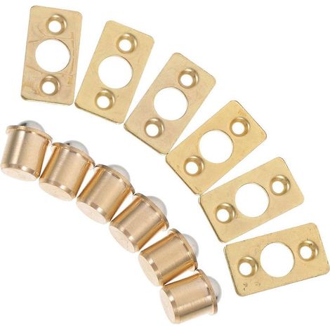 Set mit 6 Kugelverschlüssen für Schranktüren, Kugelspannschlösser, Möbelzubehör. (1/5)