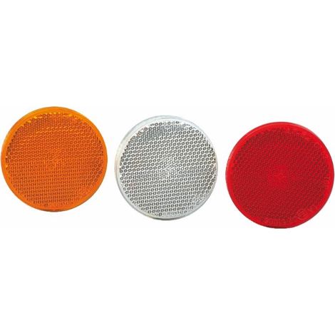 Catarifrangente con vite M5 bianco Ø 60mm (1/2)