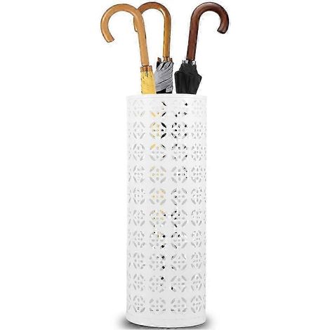 Armature de parasol en métal, armature de parasol ronde, armature de parasol autoportante, armature de parasol d'entrée, blanc (1/5)