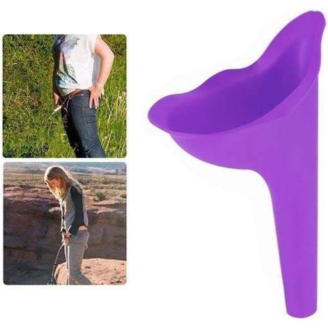 Urinoir portable pour femmes - Entonnoir à urine violet (1/4)