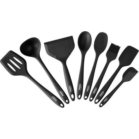 Set Küchenutensilien - INOXIBAR - 8er Set Silikon - BPA-frei - hitzebeständig - spülmaschinenfest (1/3)