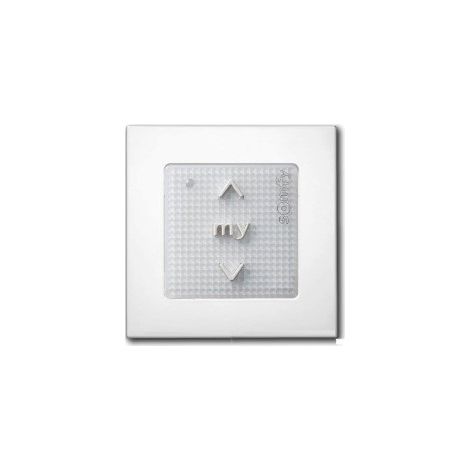 Télécommande murale Somfy Smoove RTS – 3 boutons transparents – Fréquence 433.420 MHz – Pour stores et volets roulants