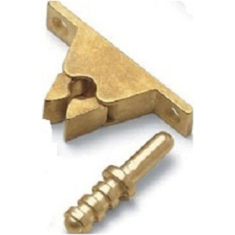 FERMAPORTA A PINZA OTTONATO