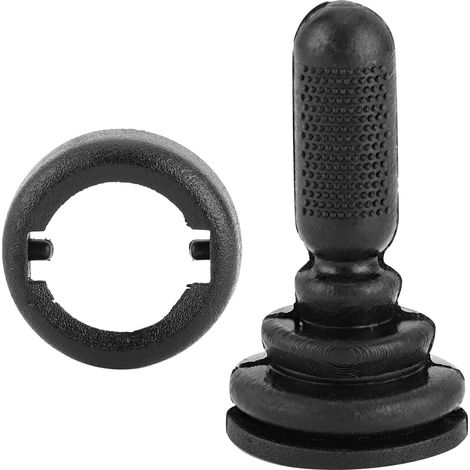 Bouton de réglage rétroviseur extérieur manuel, poignée de remplacement compatible Ford Fiesta MK6 2001-2006, pièce d'origine, plastique noir, 1 pièce (1/5)