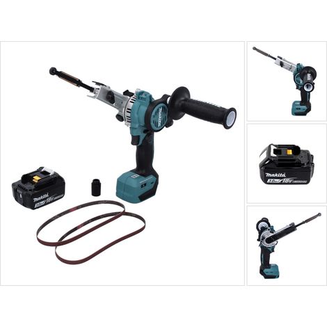 Makita DBS 180 F1 Akku Bandfeile 18 V 9 x 533 mm Brushless + 1x Akku 3,0 Ah - ohne Ladegerät