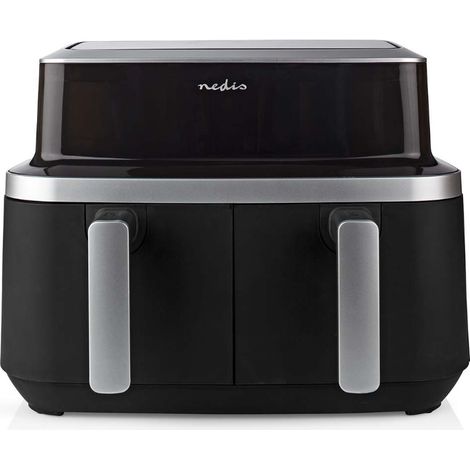 freidora doble sin aceite 2600w negra - KAAF320BK - Nedis -