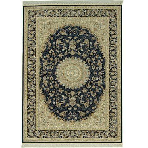 Tapis persan Sudabah  - 150x100cm, Rectangular - 100% Acrylique - Tissé - Noir
