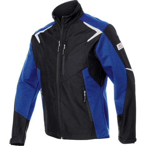 Kübler Softshell Jacke BODYFORCE schwarz/kbl.blau Gr. XXL (1/2)