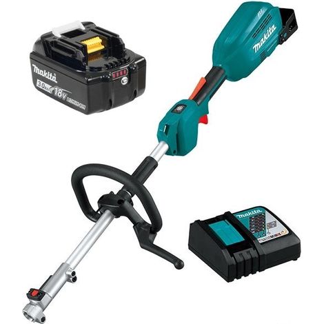 Makita DUX18 Brushless 18v LXT Cordless Split Shaft Multi Tool Motor - 1 x 3ah (1/2)