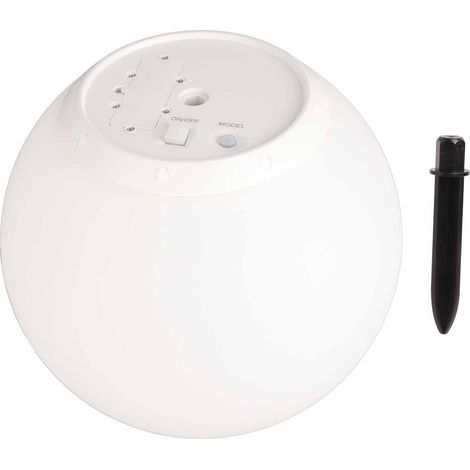 Ortviai Applique Solaire de Jardin – Boule LED Étanche avec 9 Couleurs Changeantes, 16 cm, pour Extérieur et Pelouse (1/5)