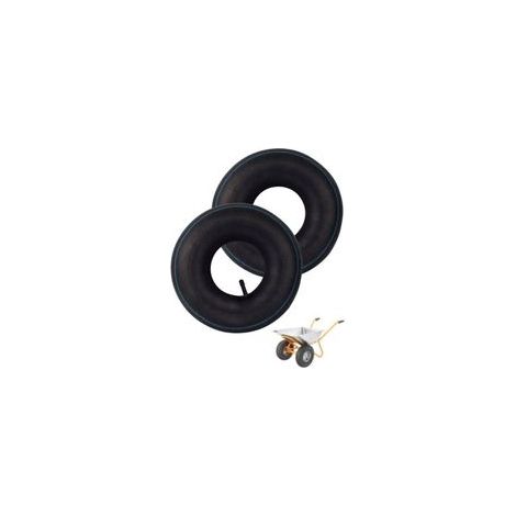 2 Pièces Chambre a Air 4.10 3.50-4 pour Diable Valve Coudée TR87 Chambre à Air 4.10/3.50-4 pour Cariot Valve Pliée (1/4)